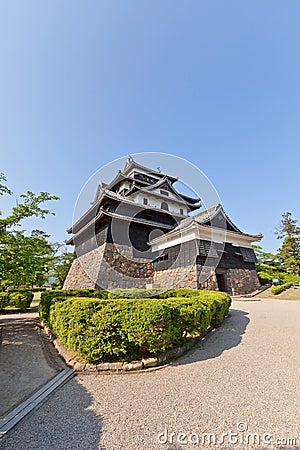 Matsue castle (1611) in Matsue, Shimane prefecture, Japan Stock Photo