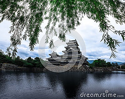 Matsumoto Castle Beautiful medieval of samurai age in the eastern Honshu, Nagano, Japan. Stock Photo