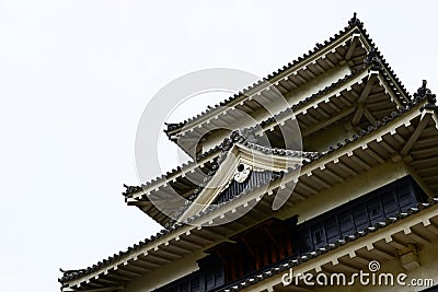 Matsumoto Castle, black historic wooden castle in Matsumoto, Nagano, Japan Stock Photo