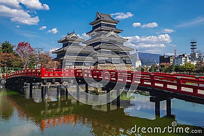 Matsumoto Castle & Blue Sky Editorial Stock Photo