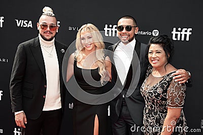 Matt Dumba and guests at Black Ice movie premiere in toronto TIFF 2022 Editorial Stock Photo