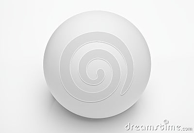 Matte white sphere Stock Photo