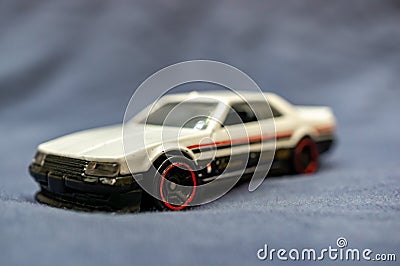 Mattel Hot Wheels white toy car Editorial Stock Photo