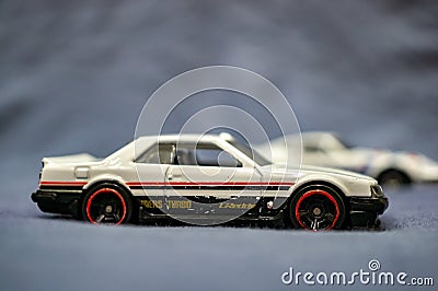 Mattel Hot Wheels white toy car Editorial Stock Photo