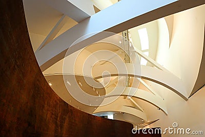 The Matter of Time in Guggenheim Bilbao Editorial Stock Photo