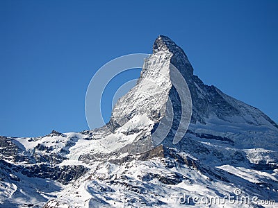The Matterhorn summit Stock Photo