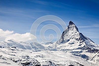Matterhorn, Zermatt, Switzerland. Stock Photo