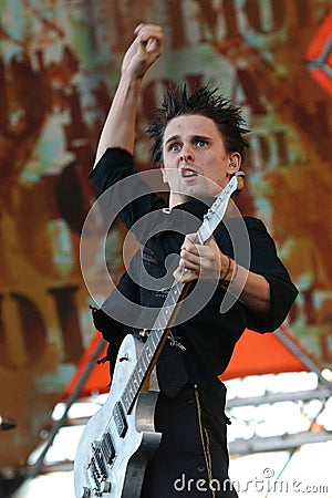 Matthew Bellamy of Muse during the concert Editorial Stock Photo