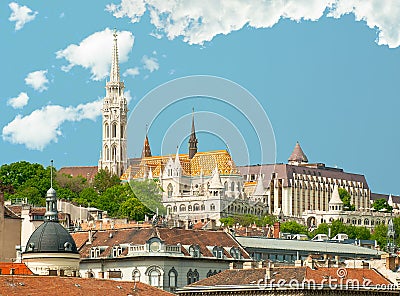 Matthias Church Stock Photo