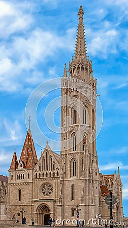 Matthias church, a Roman Catholic Church located in Budapest, Hungary Editorial Stock Photo