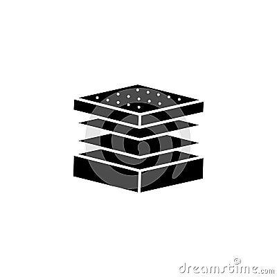 Mattress, layers icon. Simple convenience for sleeping icons for ui and ux, website or mobile application Stock Photo