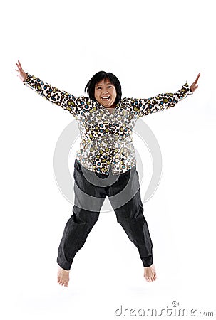 Mature asian lady Stock Photo