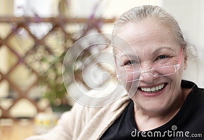 Mature Beauty - Happy Stock Photo