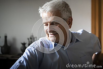 Mature caucasian man portrait Stock Photo