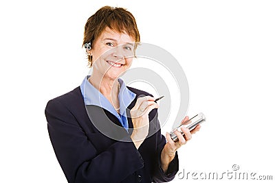 Mature Competent Businesswoman Stock Photo