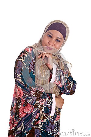 Mature and confident Muslim woman Stock Photo