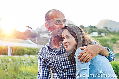 Mature couple in love Stock Photo