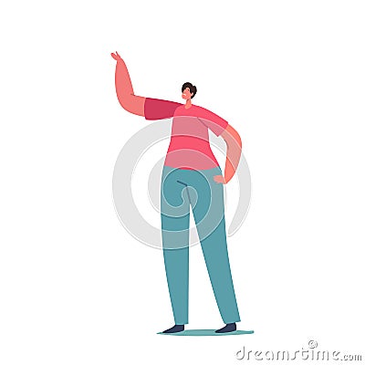 Mature Female Character with Sad Face Expression Gesturing with Arms, Woman Solve Issues, Explain Something Vector Illustration