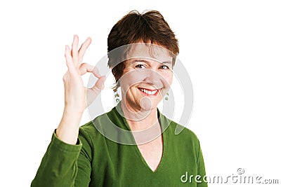 Mature Irish Woman Okay Stock Photo