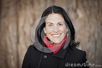 Mature Spanish Businesswoman Smiling At The Camera. Stock Photo