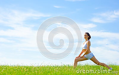 Mature Woman Athlete Stock Photo