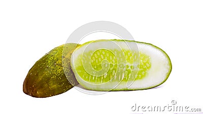 Mature young cucumber Stock Photo