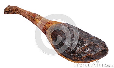Matured Spanish ham Stock Photo