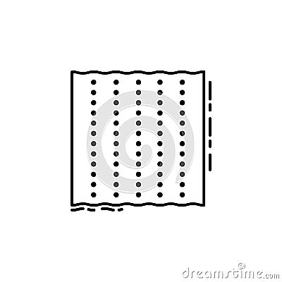 Matzo icon. Element of Jewish icon for mobile concept and web apps. Thin line Matzo icon can be used for web and mobile Stock Photo