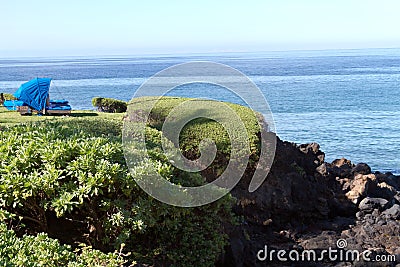 Maui Beach Cabana Stock Photo