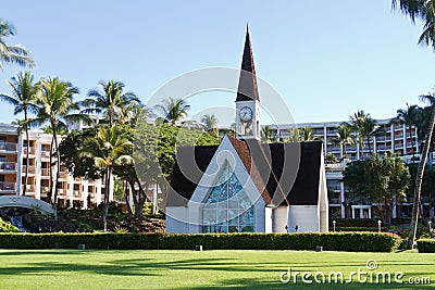 Maui Coast Chapel Stock Photo