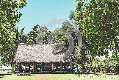 Maui - The Old Lahaina Luau Pavilion In Lahaina Editorial Stock Photo