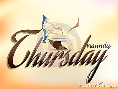 Maundy Thursday Cartoon Illustration