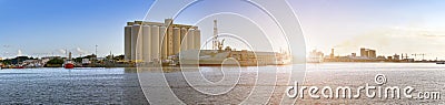 Mauritius. The capital is Port Louis. Industrial part with port Stock Photo