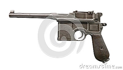 Mauser isolated on white Stock Photo