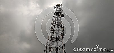  weathers mobile tower Stock Photo