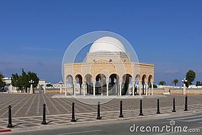 Mausoleu of of Martyrs at Habib Bourghiba entrance Editorial Stock Photo