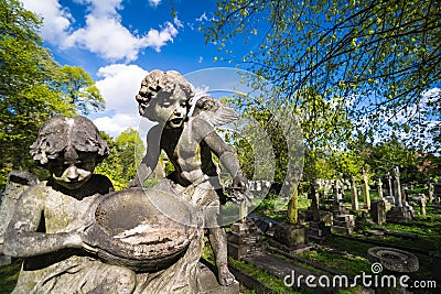 Mausoleum in Brompton Cemetery Editorial Stock Photo