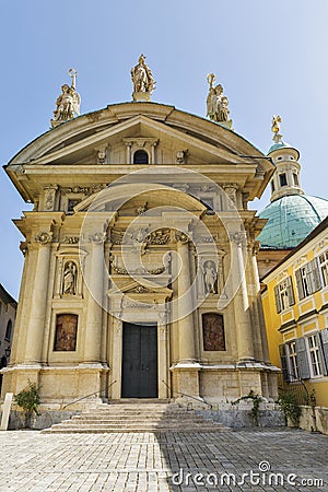 Mausoleum and Catherine Church in Graz, Austria. Stock Photo