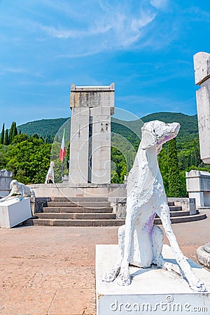 Mausoleum of Gabriele D\'Annunzio at Gardone Riviera in Italy Stock Photo