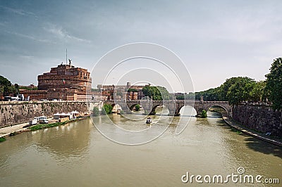 Sant'Angelo in Rome Stock Photo