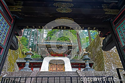 Mausoleum of Shogun Iemitsu in Nikko, Japan Stock Photo