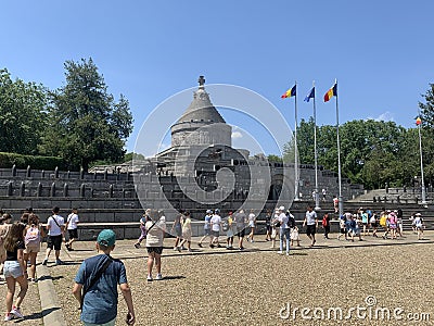 The Mausoleum of Marasesti is a memorial site in Romania containing remains of 5,073 Romanian soldiers Editorial Stock Photo