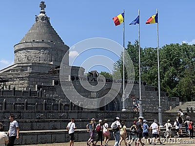 The Mausoleum of Marasesti is a memorial site in Romania containing remains of 5,073 Romanian soldiers Editorial Stock Photo