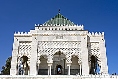 Mausoleum Mohamed V. Stock Photo