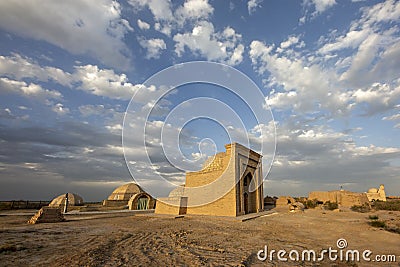 Historical Mizdakhan Cemetery, Nukus, Uzbekistan Stock Photo