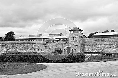 Mauthausen concentration camp entry gate Editorial Stock Photo