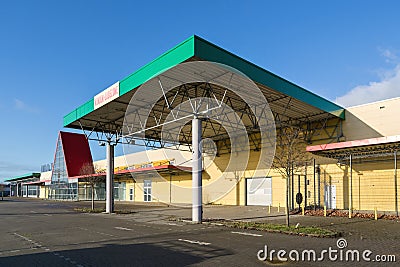 Vacant former Max Bahr hardware store in Cuxhaven, Germany Editorial Stock Photo
