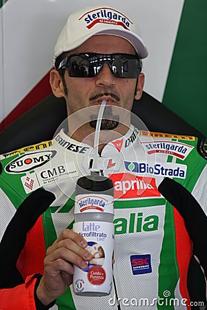 Max Biaggi Aprilia Alitalia RSV 1000 Editorial Stock Photo