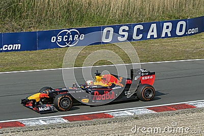 Max verstappen in a formule 1 car on circuit zandvoort Editorial Stock Photo