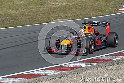 Max verstappen in a formule 1 car on zandvoort Editorial Stock Photo